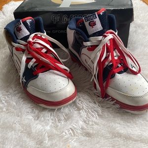 G Force White 2000s high top vintage Limited edition sneakers